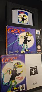 Gex 64 Compleet - Nintendo 64, Spelcomputers en Games, Games | Nintendo 64, Gebruikt, 1 speler, Ophalen of Verzenden, Platform