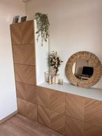 Kast Ikea hout met wit, Huis en Inrichting, Ophalen, Zo goed als nieuw, Minder dan 150 cm, 25 tot 50 cm