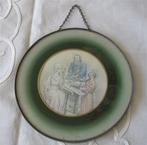 Glas in lood met religieuze voorstelling, Antiek en Kunst, Antiek | Religie, Ophalen of Verzenden