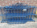 Gecoat ijzeren hek., Tuin en Terras, Tuinhekken en Hekwerk, Ophalen, Met poort, Gebruikt, Sierhekwerk
