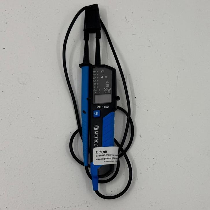 Metrel MD 1160 Tweepolige spanningstester | Met garantie, Doe-het-zelf en Verbouw, Meetapparatuur, Zo goed als nieuw, Elektriciteit