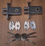 2x Nemef Veiligheid bijzetslot, Ophalen of Verzenden, Gebruikt, IJzer, Slot