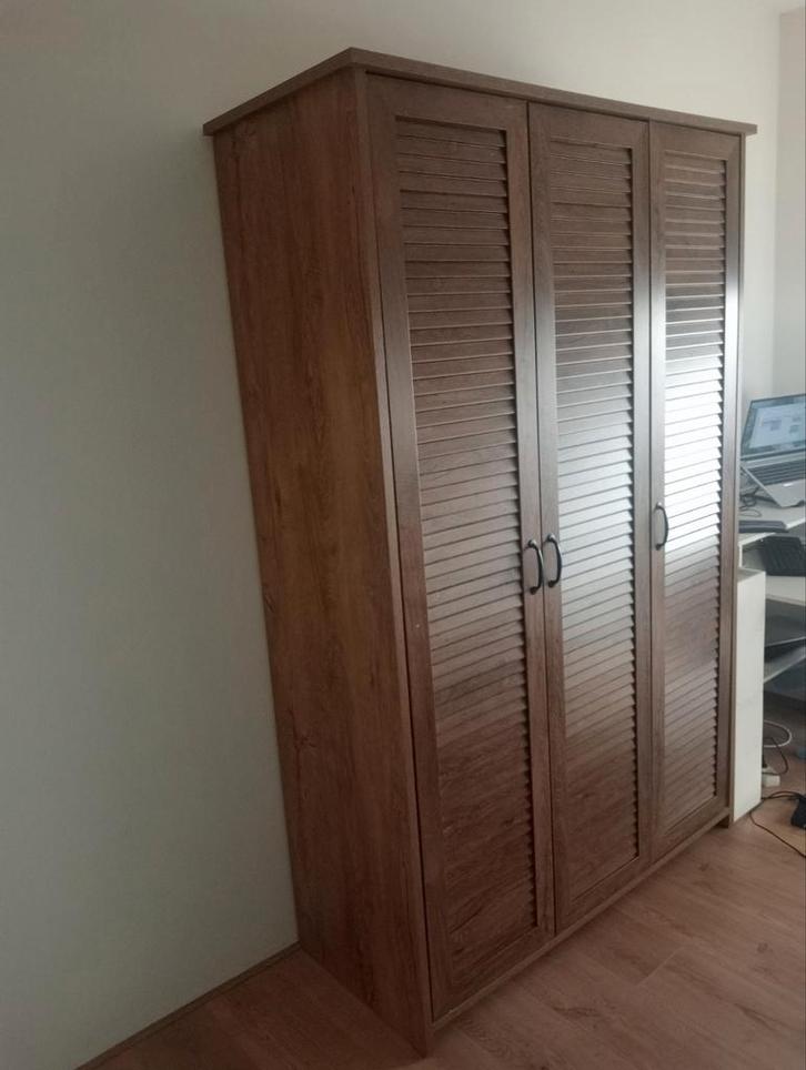 Mooie houten kledingkast MANDERUP, Huis en Inrichting, Kasten | Kledingkasten, Gebruikt, 150 tot 200 cm, 100 tot 150 cm, 50 tot 75 cm