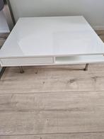 Witte salontafel, Ophalen, 50 tot 100 cm, Vierkant, 50 tot 100 cm