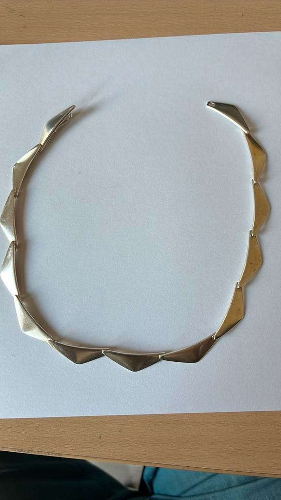 George Jensen .Sterling Zilveren Halsketting - Denemarken, Sieraden, Tassen en Uiterlijk, Antieke sieraden, Ketting, Zilver, Ophalen of Verzenden