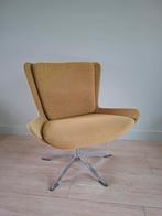 Moderne groene draaifauteuil, Huis en Inrichting, Fauteuils, Ophalen, Zo goed als nieuw, 75 tot 100 cm, 50 tot 75 cm