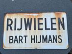 Emaille reclamebord Rijwielen bart hijmans, Ophalen of Verzenden, Gebruikt, Reclamebord