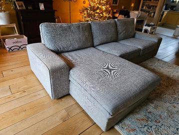 Licht grijze hoekbank 3-zits IKEA Kivik - afbeelding 2