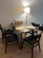 4 personen eettafel met stoelen, Ophalen, Zo goed als nieuw