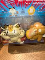 Pokemon plush Battle Set Meowth & Psyduck 2000 Hasbro, Hobby en Vrije tijd, Verzamelkaartspellen | Pokémon, Ophalen of Verzenden
