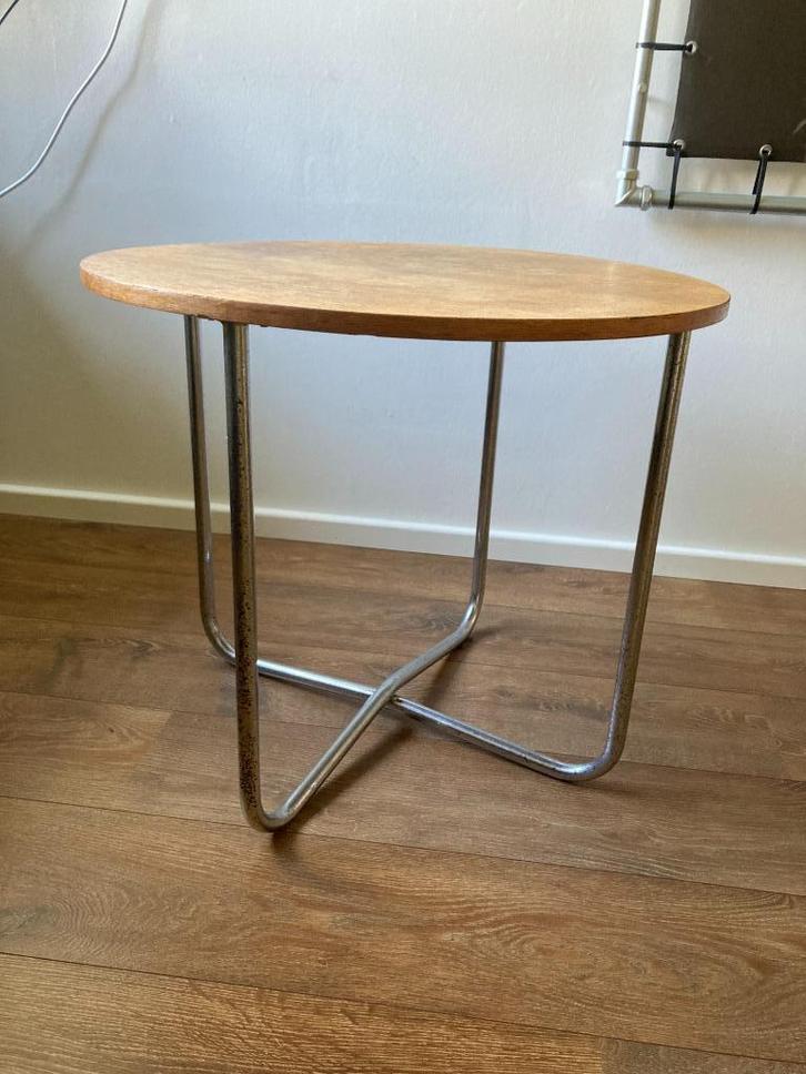 Gispen salontafel model 501,  jaren 30, Huis en Inrichting, Tafels | Salontafels, Gebruikt, Minder dan 50 cm, 50 tot 100 cm, 50 tot 100 cm