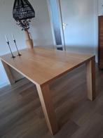 Massief eiken eettafel 180/90 cm. Het blad is 3.5cm dik., Ophalen, 50 tot 100 cm, Zo goed als nieuw, 150 tot 200 cm