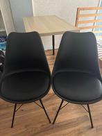 JYSK Klarup Stoelen - Zwart, Huis en Inrichting, Stoelen, Ophalen, Kunststof, Twee, Zwart