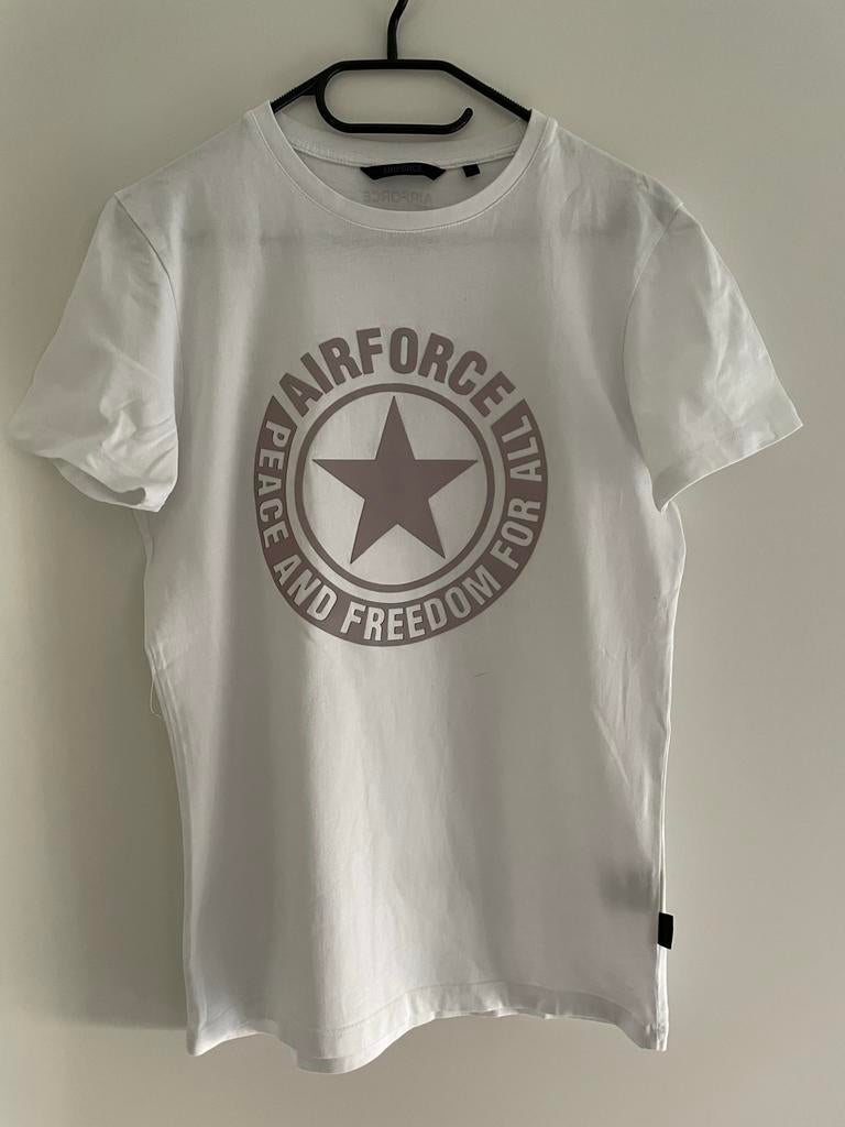 Airforce shirt met leuke opdruk maat s, Kleding | Dames, T-shirts, ., Wit, Ophalen of Verzenden, Zo goed als nieuw