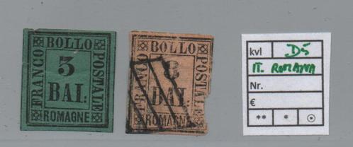 D5) 2 hele oudjes Italië Romagna, Postzegels en Munten, Postzegels | Europa | Italië, Ophalen of Verzenden