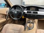 Goedrijdende BMW 5-Serie 520i E60 Sedan 170PK/Apk/Airco/Navi, 2171 cc, Parkeersensor, Beige, Blauw