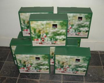 Royal Leerdam! 7 x doos met karaf + 4 glaasjes Vitality 5   beschikbaar voor biedingen