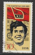 DDR 1971 1676 Partijdag SED 10p, Gest, Postzegels en Munten, Postzegels | Europa | Duitsland, Ophalen of Verzenden, DDR, Gestempeld