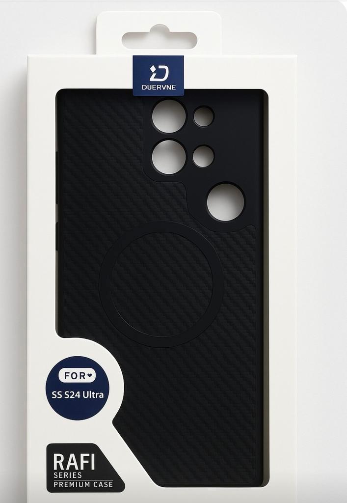 Rafi Case S24 Ultra - Carbon Look, MagSafe - Nieuw!, Telecommunicatie, Mobiele telefoons | Hoesjes en Frontjes | Apple iPhone