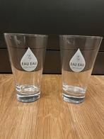 2 Leuke Eau Eau Den Haag Glazen, Huis en Inrichting, Keuken | Servies, Ophalen, Glas of Glazen, Effen, Glas