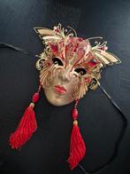 Venetiaans masker - Italiaans vakmanschap, Carnaval, Ophalen of Verzenden, Zo goed als nieuw, Accessoires
