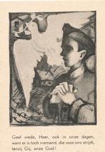 7 Devotieprentjes met betrekking van de oorlog  met gebed, Ophalen of Verzenden, Zo goed als nieuw, Kaart of Prent, Christendom | Katholiek