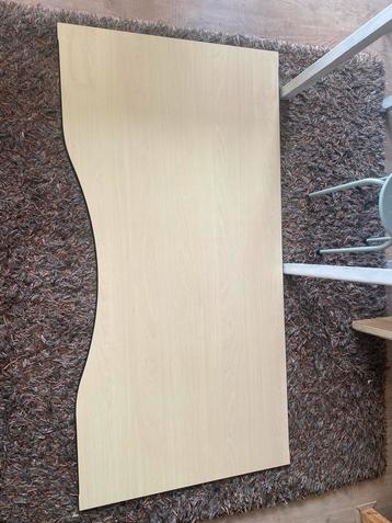 Stevig bureaublad met houten uitstraling, 90x180cm