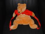 THE DISNEY STORE RUGTAS BEER WINNIE THE POOH PLUCHE GOUDGEEL, Ophalen of Verzenden, Nieuw, Beer