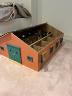 Groot houten stal, Kinderen en Baby's, Speelgoed | Houten speelgoed, Ophalen, Zo goed als nieuw, Overige typen