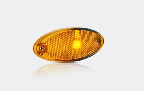 LED markeringslicht ovaal amber | 12-24v | 50cm. kabel, Auto-onderdelen, Verlichting, Nieuw, Ophalen of Verzenden