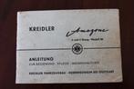 Kreidler Amazone 1958 betriebs anleitung instructie boekje, Gebruikt, Ophalen of Verzenden