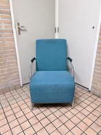 Fauteuil Woood Halifax blauw, Huis en Inrichting, Fauteuils, Ophalen, Design, 75 tot 100 cm, Zo goed als nieuw