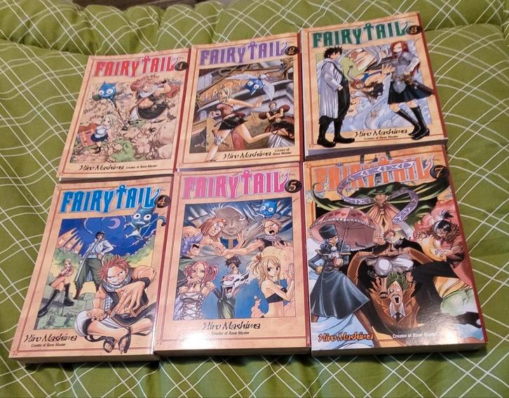 Manga's fairy tail vol. 1 tm 5 en 7 tm 17, Boeken, Strips | Comics, Gelezen, Meerdere comics, Japan (Manga), Ophalen of Verzenden