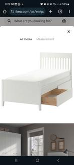 Ikea 200/90 bed met laden, Huis en Inrichting, Slaapkamer | Bedden, 90 cm, Eenpersoons, Zo goed als nieuw, Hout