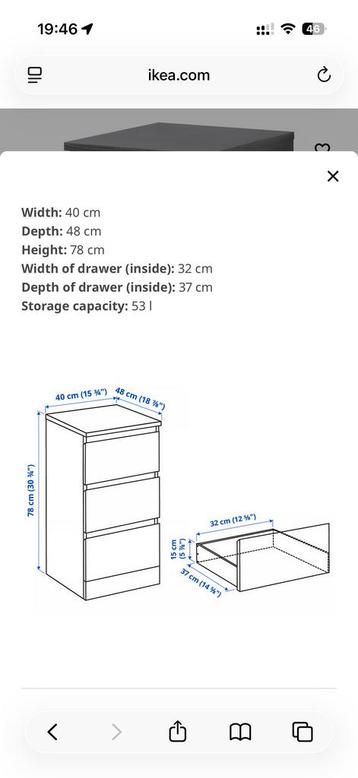 IKEA Malm Zwartbruin Hout - 280cm (80cm+160cm+40cm) - afbeelding 11
