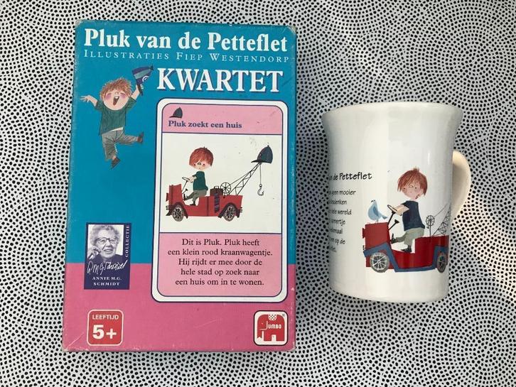 - Pluk van de Petteflet Douwe Egberts mok, + Kwartet, Huis en Inrichting, Keuken | Servies, Zo goed als nieuw, Kop(pen) en/of Schotel(s)