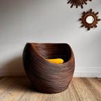 Gabriella crespi rotan fauteuil mid century vintage, Huis en Inrichting, Fauteuils, Overige materialen, Vintage, Vintage, 75 tot 100 cm