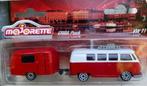 Majorette Volkswagen T1 Transporter met Eriba Puck caravan, Hobby en Vrije tijd, Modelauto's | Overige schalen, Nieuw, Ophalen of Verzenden