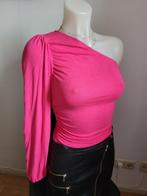 Felroze One Shoulder Blouse - Maat S Nieuw, Boetiek, Nieuw, Ophalen of Verzenden, Lange mouw