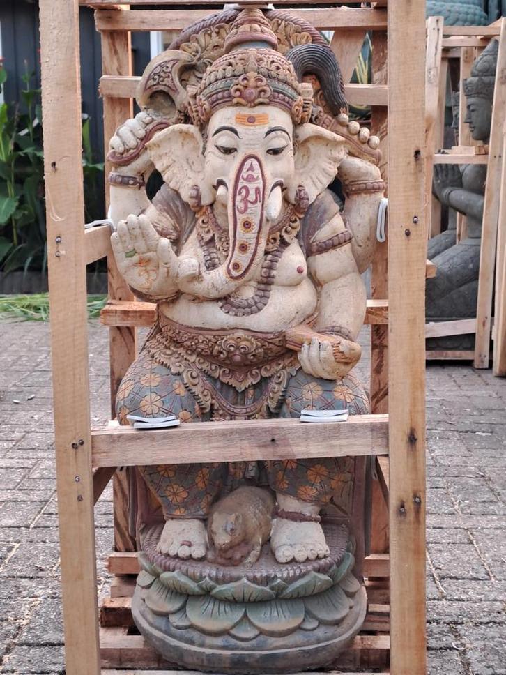 Uniek ganesha color 100cm!!, Tuin en Terras, Tuinbeelden, Nieuw, Ophalen