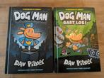 Dog Man en Dog Man gaat los! Dav Pilkey, Boeken, Humor, Ophalen of Verzenden, Zo goed als nieuw, Cartoons