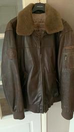 Arma Leren Bomberjack Bruin Bontkraag, Ophalen of Verzenden, Gedragen, Overige maten, Bruin