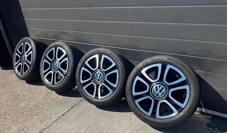VW Up Triangle 16 inch met zomerbanden als nieuw, Auto-onderdelen, Banden en Velgen, Banden en Velgen, Zomerbanden, 16 inch, 185 mm
