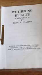 0412 tekstoverzicht musical wuthering heights april 1994, Verzenden, Instrument