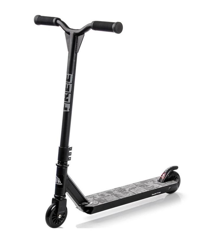 METEOR Free Stuntstep Aluminium Zwart ABEC-7 Demo OP=OP!!!, Kinderen en Baby's, Speelgoed | Buiten | Voertuigen en Loopfietsen
