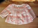 Roze/wit geblokt blousje Baby GAP maat 56, Ophalen of Verzenden, Zo goed als nieuw, Meisje, Overhemdje of Bloesje