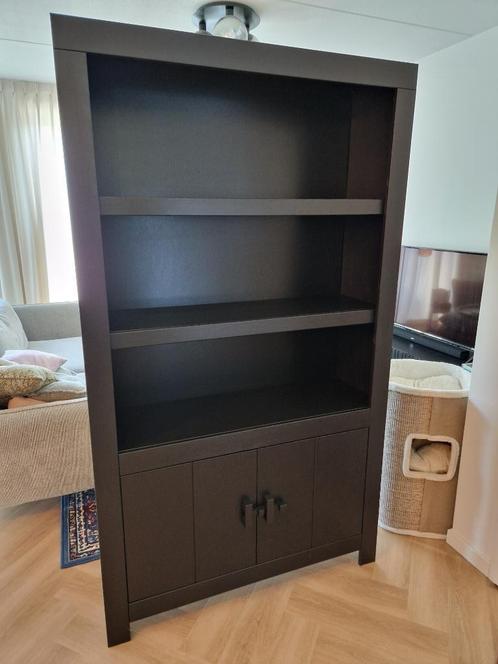 WOOOD Benson | mat zwarte kast, Huis en Inrichting, Kasten | Buffetkasten, Gebruikt, 200 cm of meer, 100 tot 150 cm, 25 tot 50 cm