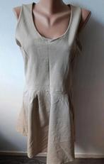 Mouwl beige jurk M, Kleding | Dames, Jurken, Maat 38/40 (M), Fame, Beige, Ophalen of Verzenden