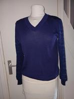 Mi piace fijngebreide V hals trui Aubergine, Ophalen of Verzenden, Nieuw, Maat 46/48 (XL) of groter, Paars