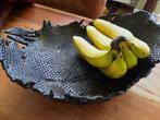 Slangenlook fruitschaal, Gebruikt, Schaal, Rond, Ophalen of Verzenden